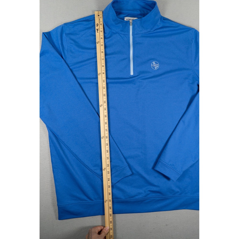 Peter Millar Mens Quarter Zip Pullover Blue Performance XL Golf Activewear image 8